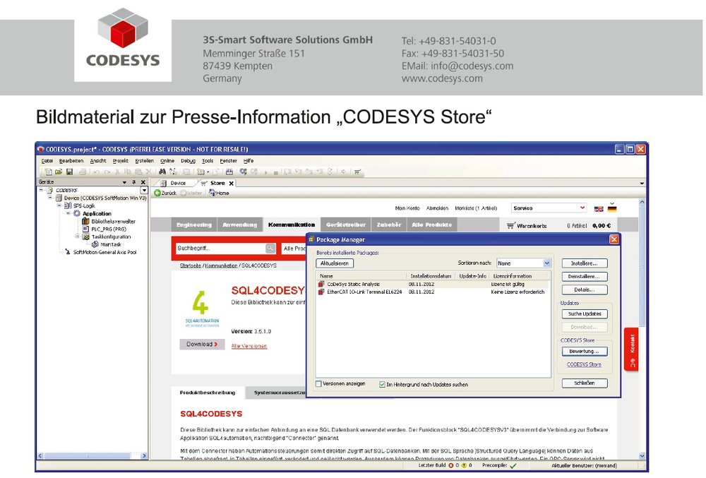 CODESYS Store : vos applications d'automatisation en un clic